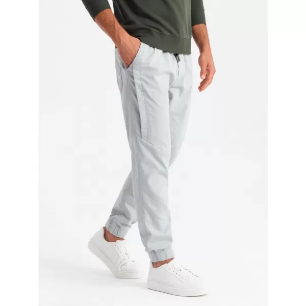  Pánské tepláky OMBRE OM-PAJO-0202 LIGHT GREY 