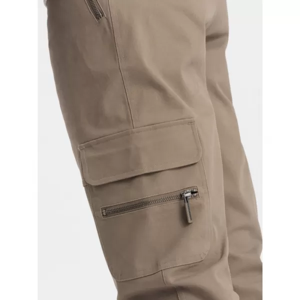 Pánské kalhoty OMBRE OM-PACG-0204 KHAKI 