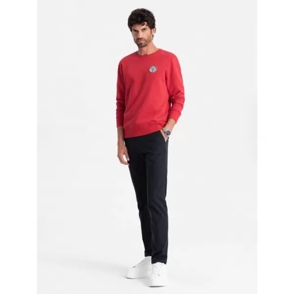  Pánská mikina OMBRE OM-SSNZ-0134 RED 