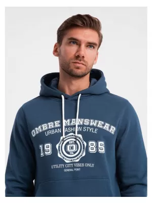 Pánská mikina OMBRE OM-SSPS-0143 NAVY BLUE