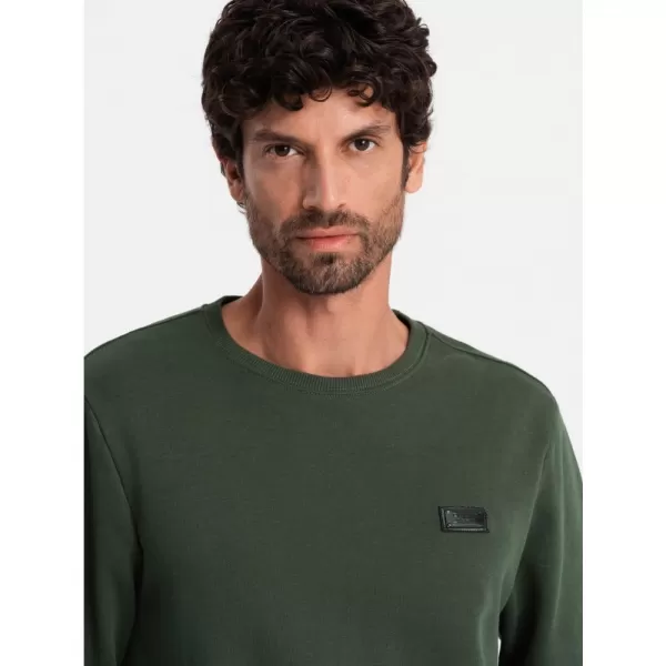  Pánská mikina OMBRE OM-SSNZ-0136 DARK GREEN 