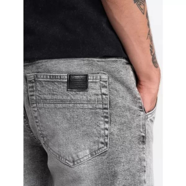  Pánské džíny OMBRE OM-PADJ-0150 LIGHT GREY 