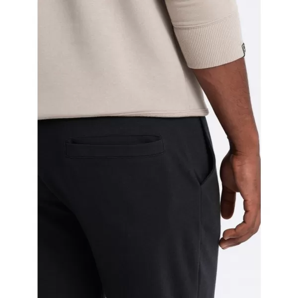 Pánské tepláky OMBRE OM-PASK-0167 BLACK 