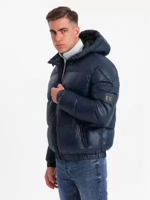 Pánská bunda OMBRE OM-JAHP-0207 NAVY BLUE