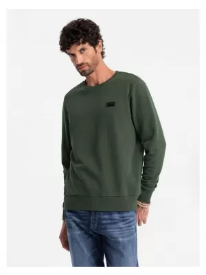 Pánská mikina OMBRE OM-SSNZ-0136 DARK GREEN