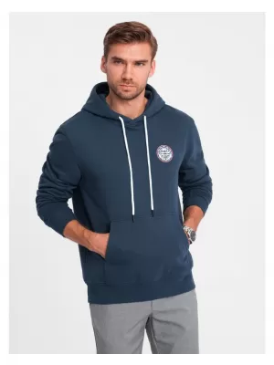 Pánská mikina OMBRE OM-SSNZ-0144 NAVY BLUE