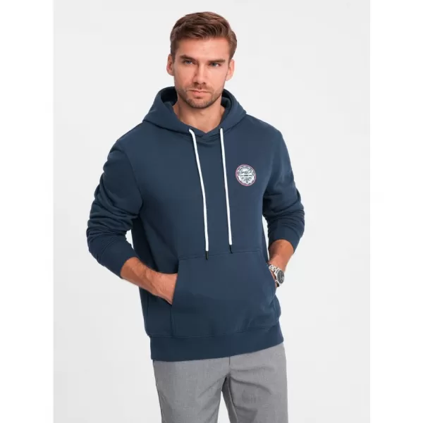  Pánská mikina OMBRE OM-SSNZ-0144 NAVY BLUE 