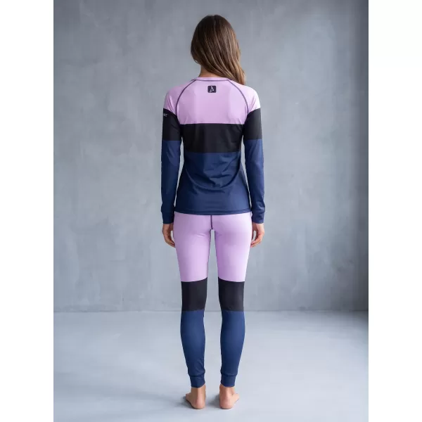  Dámské funkční termo kalhoty premium ALTISPORT VOJ/ALW051TER02 VIOLET/MODRÁ 
