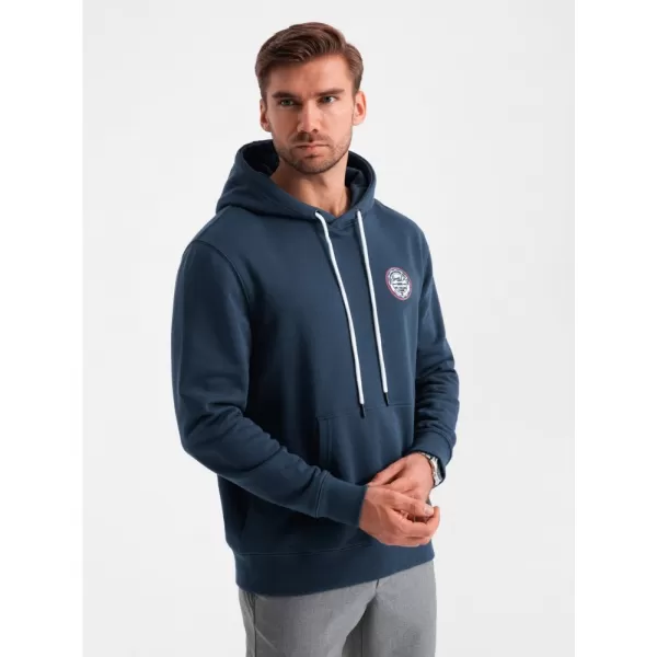  Pánská mikina OMBRE OM-SSNZ-0144 NAVY BLUE 