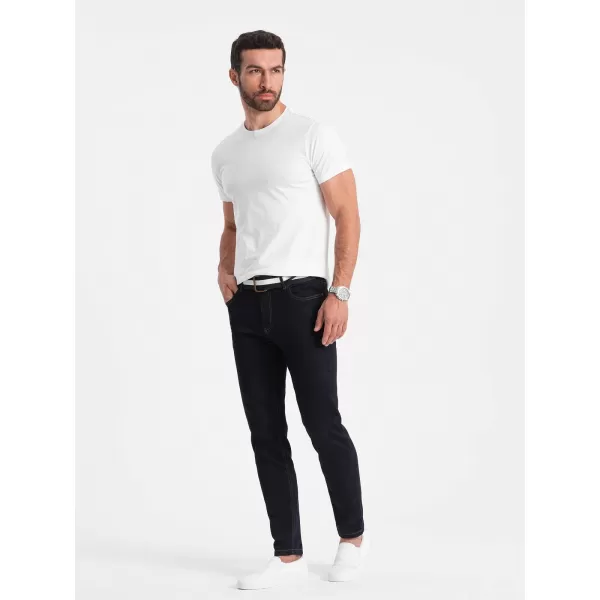  Pánské triko OMBRE OM-TSBS-0146 WHITE 