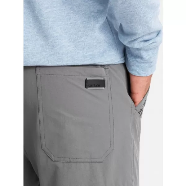  Pánské tepláky OMBRE OM-PAJO-0200 GREY 