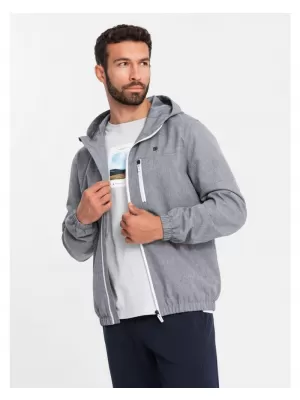 Pánská bunda OMBRE OM-JANP-0136 GRAY