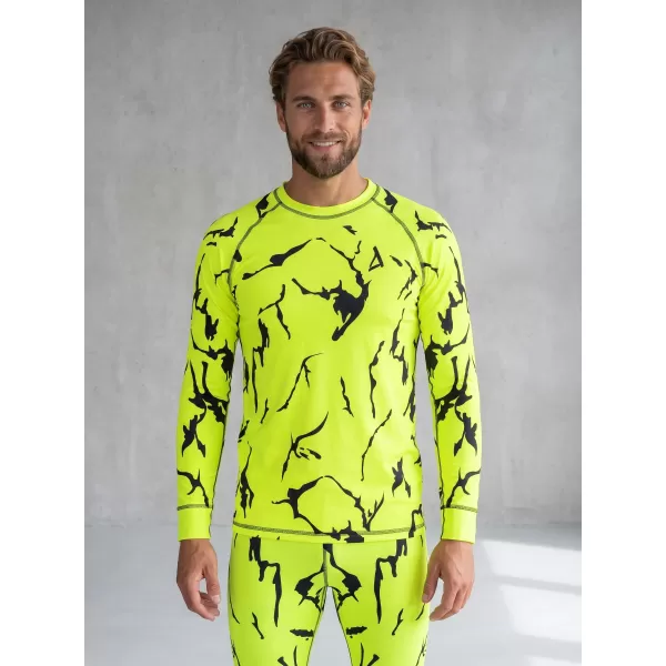 Pánské funkční termo triko s dlouhým rukávem premium ALTISPORT VOJ/ALM052TER01 NEON GREEN 