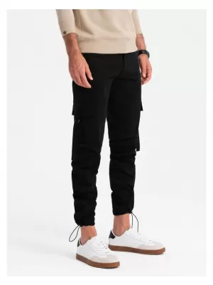 Pánské kalhoty OMBRE OM-PACG-0197 BLACK