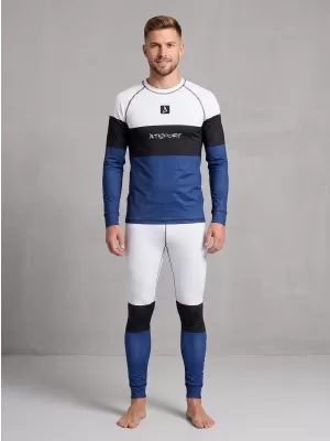 Pánské funkční termo kalhoty premium ALTISPORT VOJ/ALM051TER02 BÍLOMODRÁ