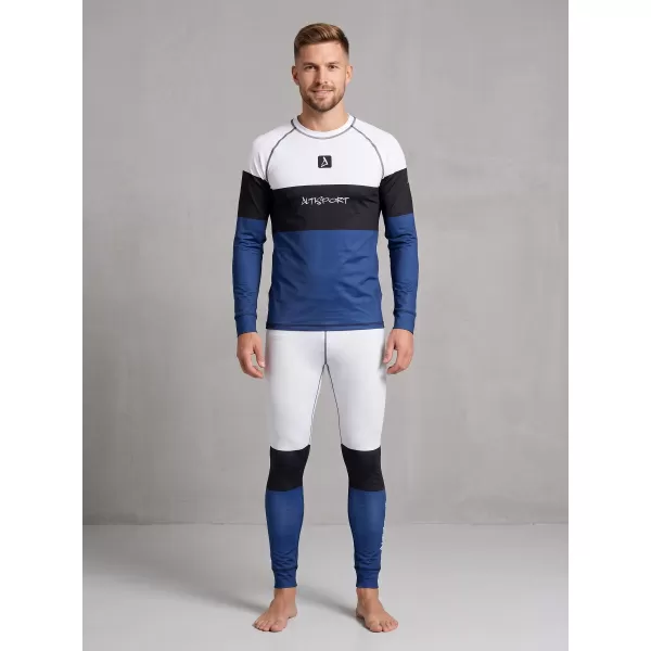  Pánské funkční termo kalhoty premium ALTISPORT VOJ/ALM051TER02 BÍLOMODRÁ 