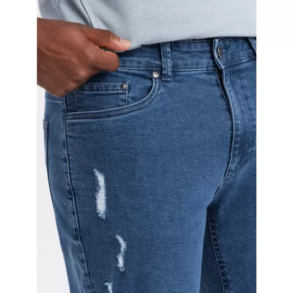  Pánské džíny OMBRE OM-PADP-0163 BLUE 