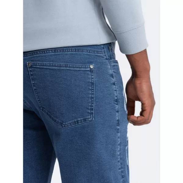 Pánské džíny OMBRE OM-PADP-0163 BLUE 