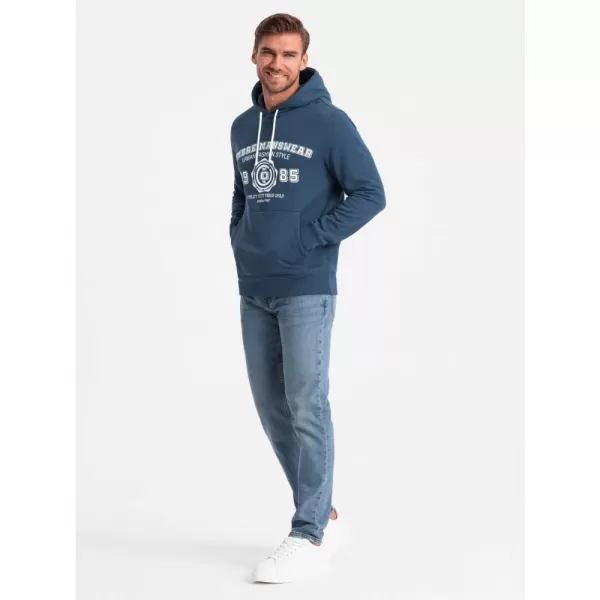  Pánská mikina OMBRE OM-SSPS-0143 NAVY BLUE 