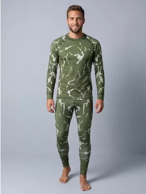 Pánské funkční termo kalhoty premium ALTISPORT VOJ/ALM052TER02 KHAKI