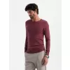 Pánský svetr OMBRE OM-SWBS-0106 BURGUNDY