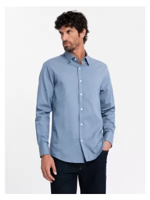 Pánská košile OMBRE OM-SHCS-0175 BLUE