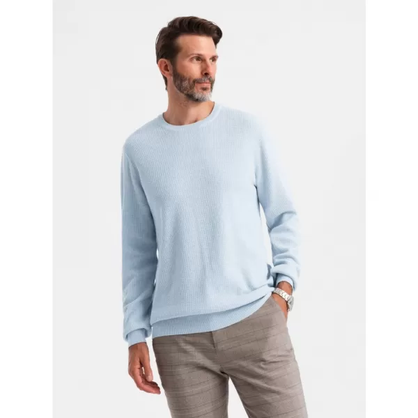  Pánský svetr OMBRE OM-SWSW-0142 BLUE 