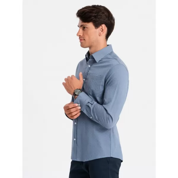  Pánská košile OMBRE OM-SHCS-0174 BLUE 