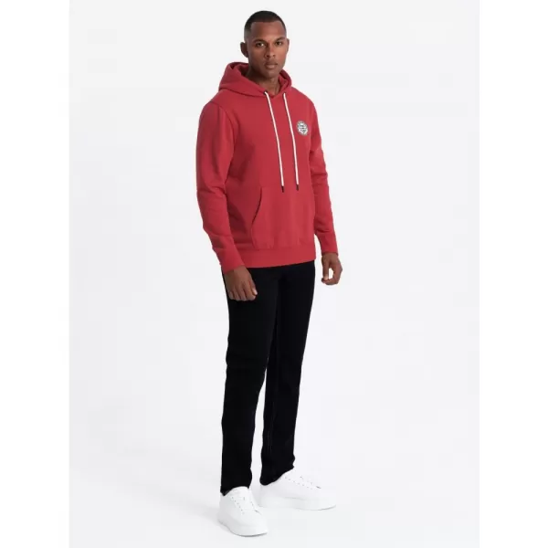  Pánská mikina OMBRE OM-SSNZ-0144 RED 