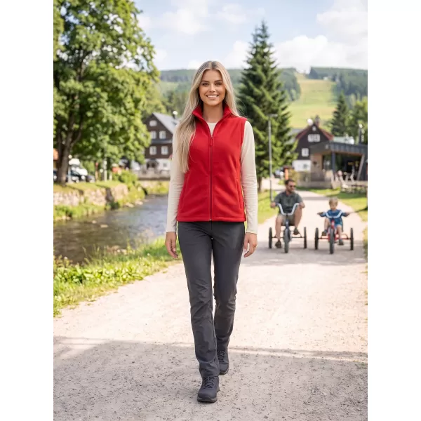  Unisex vesta fleece ALTISPORT NoPrint NP/ALU815 ČERVENÁ 