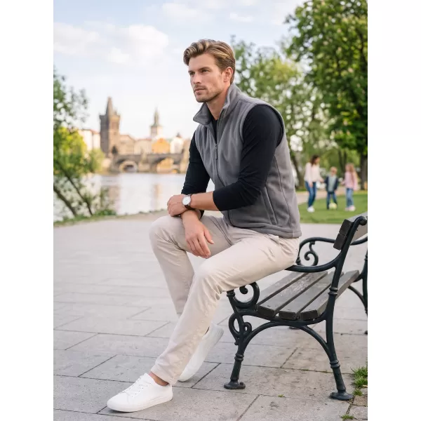  Unisex vesta fleece ALTISPORT NoPrint NP/ALU815 OCELOVĚ ŠEDÁ 