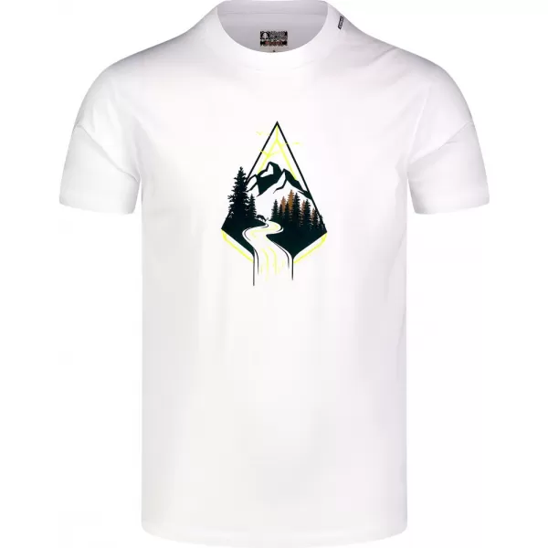  Pánské bavlněné tričko NORDBLANC ARROWHEAD NBFMT8140 BÍLÁ 