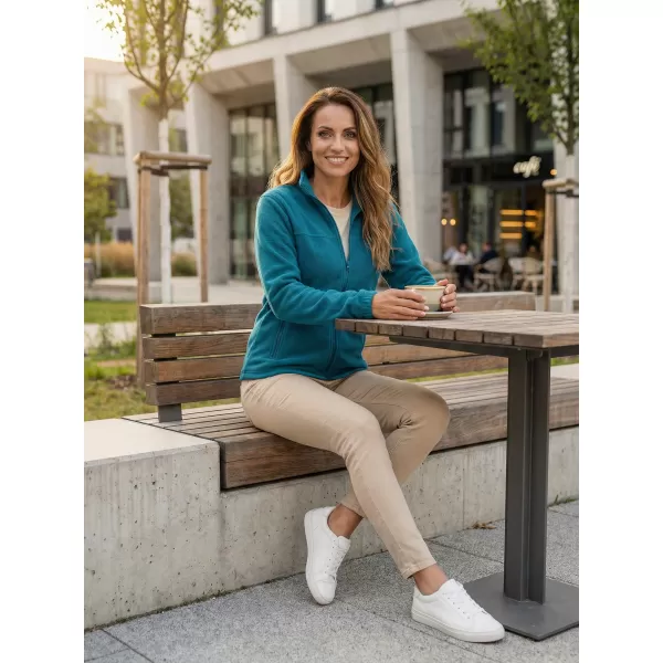  Dámská fleece mikina ALTISPORT NoPrint NP/ALW405 PETROLEJOVÁ 