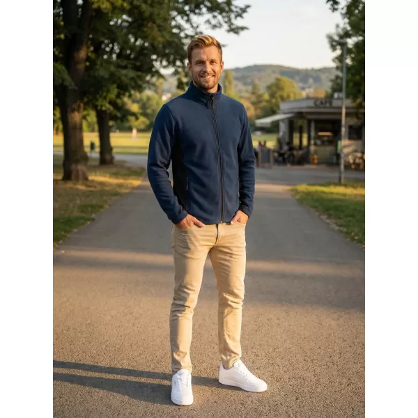  Pánská fleece mikina ALTISPORT NoPrint NP/ALM725 NÁMOŘNÍ MODRÁ 