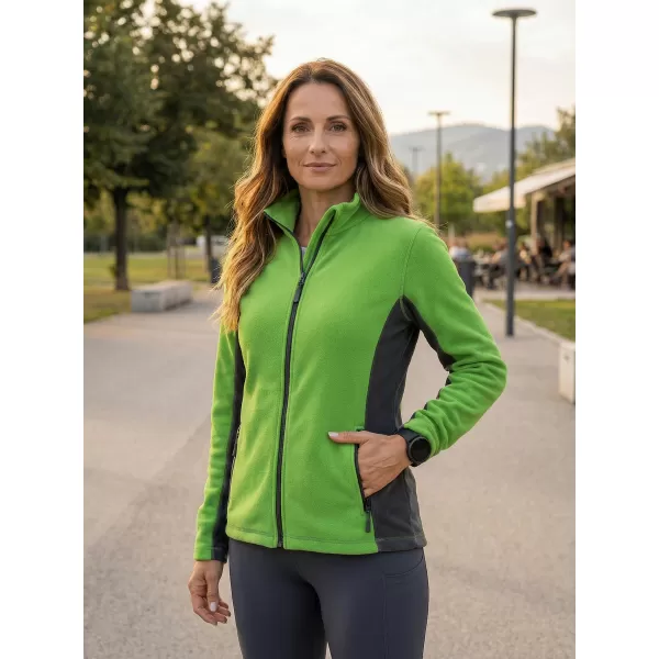  Dámská fleece mikina ALTISPORT NoPrint NP/ALW825 APPLE GREEN 