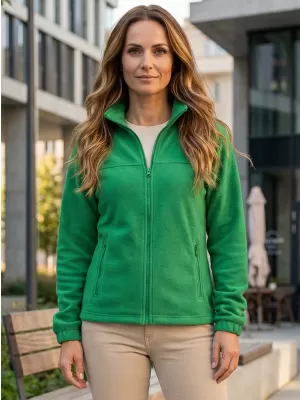 Dámská fleece mikina ALTISPORT NoPrint NP/ALW405 STŘEDNĚ ZELENÁ