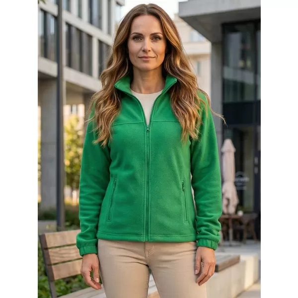  Dámská fleece mikina ALTISPORT NoPrint NP/ALW405 STŘEDNĚ ZELENÁ 