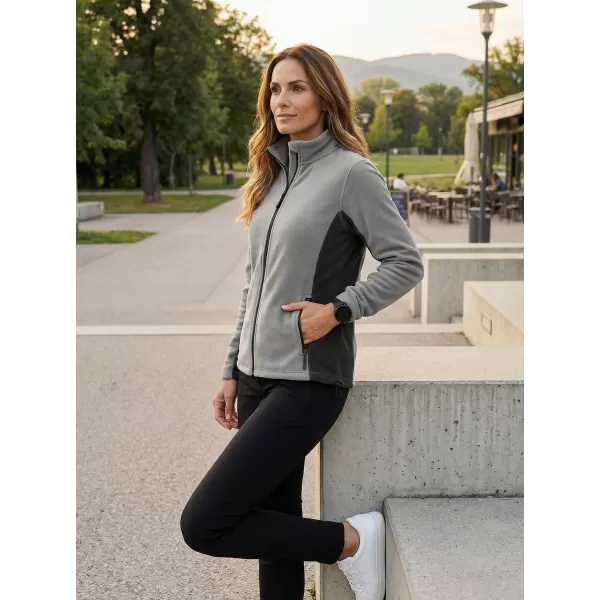  Dámská fleece mikina ALTISPORT NoPrint NP/ALW825 SVĚTLE ŠEDÁ 
