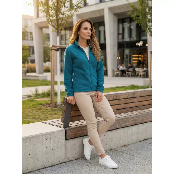  Dámská fleece mikina ALTISPORT NoPrint NP/ALW405 PETROLEJOVÁ 
