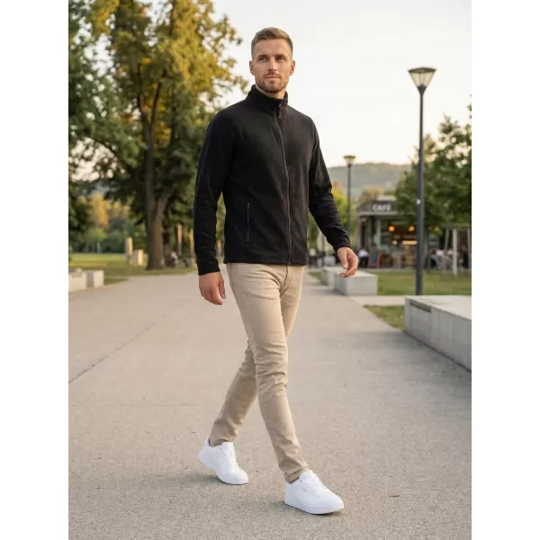  Pánská fleece mikina ALTISPORT NoPrint NP/ALM725 ČERNÁ 