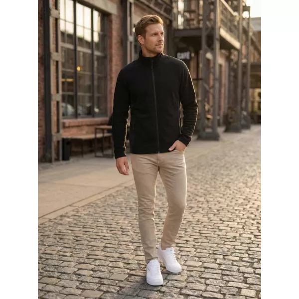  Pánská fleece mikina ALTISPORT NoPrint NP/ALM725 ČERNÁ 