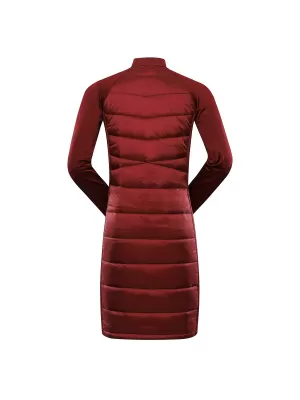 Dámské hi-therm šaty ALPINE PRO OMERA LSKB459 ČERVENÁ