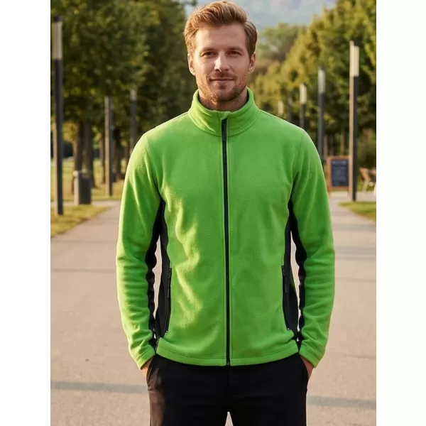  Pánská fleece mikina ALTISPORT NoPrint NP/ALM725 APPLE GREEN 