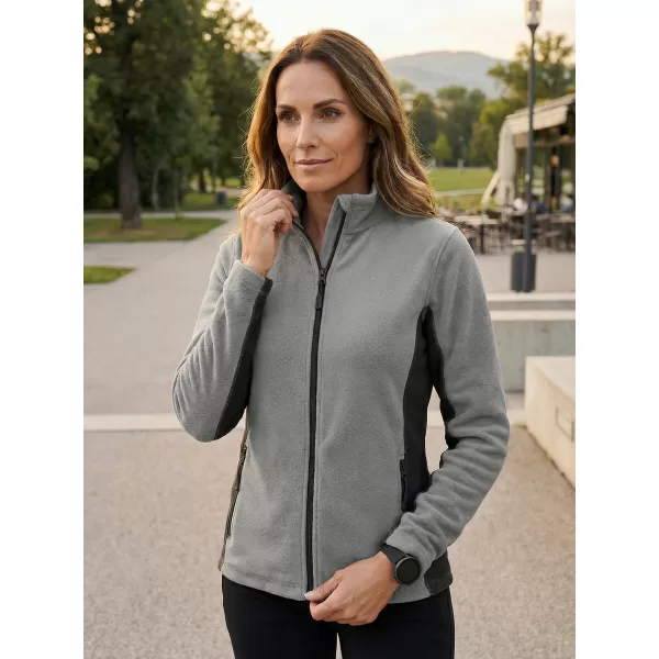  Dámská fleece mikina ALTISPORT NoPrint NP/ALW825 SVĚTLE ŠEDÁ 
