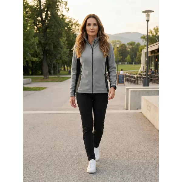  Dámská fleece mikina ALTISPORT NoPrint NP/ALW825 SVĚTLE ŠEDÁ 