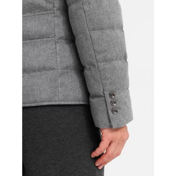  Pánská bunda OMBRE OM-JALP-0170 GREY 
