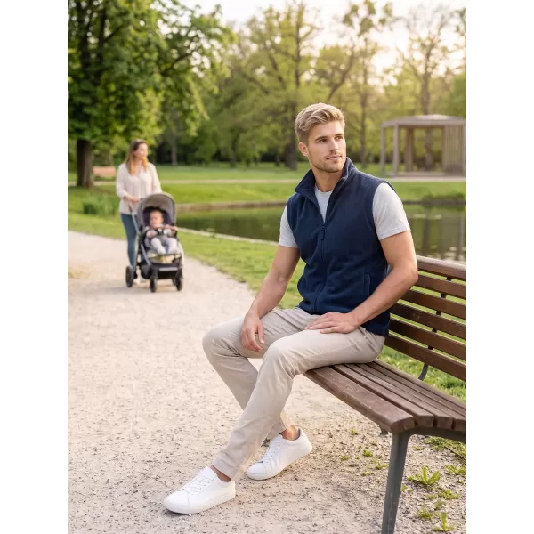  Unisex vesta fleece ALTISPORT NoPrint NP/ALU815 NÁMOŘNÍ MODRÁ 