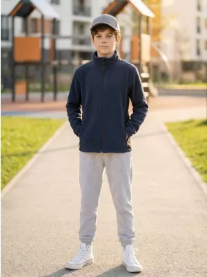 Dětská fleece mikina ALTISPORT NoPrint NP/ALK925 NÁMOŘNÍ MODRÁ