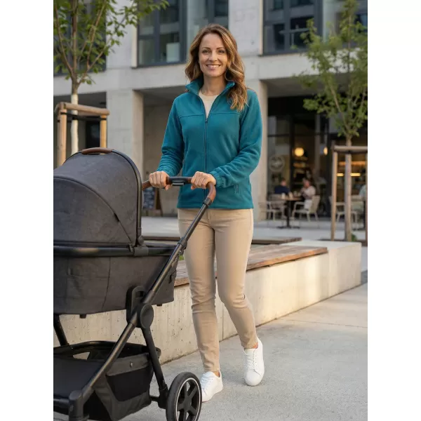  Dámská fleece mikina ALTISPORT NoPrint NP/ALW405 PETROLEJOVÁ 