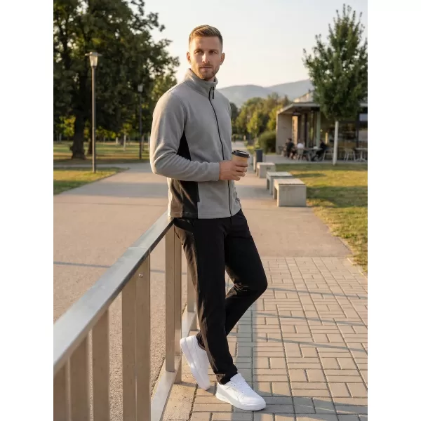  Pánská fleece mikina ALTISPORT NoPrint NP/ALM725 SVĚTLE ŠEDÁ 